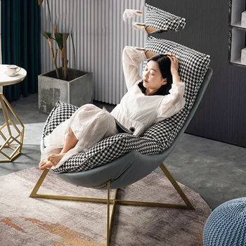 Диван-стулья для гостиной Lounge Lazy Puffs Современное кресло с откидной спинкой Современный диван середины века Индивидуальная мебель для шезлонгов