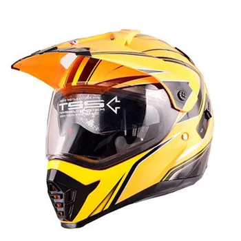 Одобренный Dot Полнолицевой Мотоциклетный шлем Гоночный шлем Двойной Мотокроссовый внедорожный шлем Casco De Moto Capacete Kask