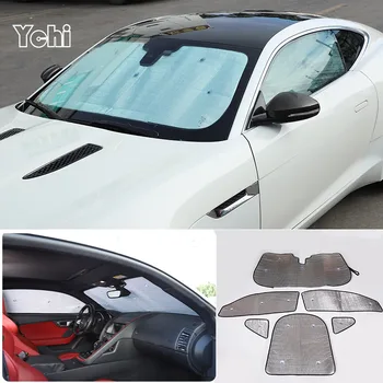 Солнцезащитные козырьки с полным покрытием для Jaguar F-TYPE 2013-2022 Автомобильные солнцезащитные стекла, аксессуары для боковых окон, козырек
