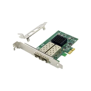 I82576EB PCI-E Гигабитный двухпортовый SFP Оптоволоконный Серверный сетевой адаптер E1G42EF Оптоволоконный сетевой адаптер