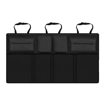 Органайзер для заднего сиденья Автомобиля, Подвесной органайзер для багажника, сумка для хранения груза (черный)