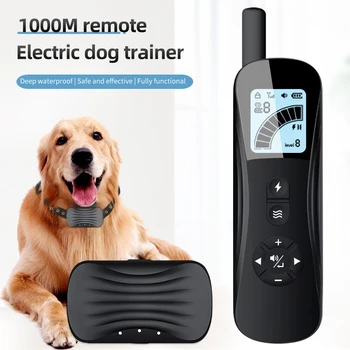Дистанционный электронный Ошейник для дрессировки собак, Ударная вибрация, Звук, 3 режима дрессировки, Электрический Шокер, устройство против лая Собак всех размеров
