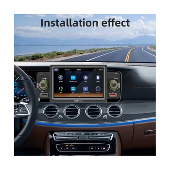 Автомобильный радиоприемник CarPlay на 1 Din, 5-дюймовый MP5-плеер, Bluetooth Hands Free A2DP