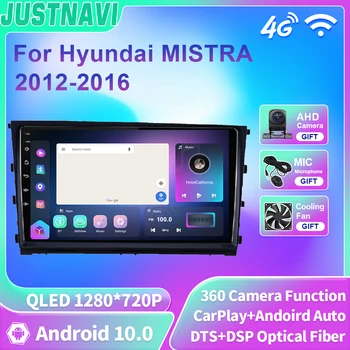 JUSTNAVI QLED Автомагнитола Для Hyundai MISTRA 2012-2016 Android Мультимедийный Видеоплеер Навигация GPS Стерео Без 2din 2 din DVD