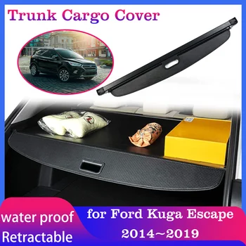 Багажник Грузовой Чехол для Ford Kuga MK2 Escape Titanium ST-Line 2014 ~ 2019 Багажник Задний Багажный Лоток Защитный Козырек Аксессуары