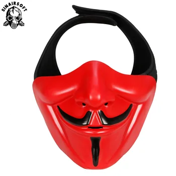 SINAIRSOFT Тактическая маска Улыбающаяся Ханна, Страйкбольные маски на Хэллоуин, быстрый Шлем, маска для стрельбы по CS, аксессуары для косплея, пейнтбола