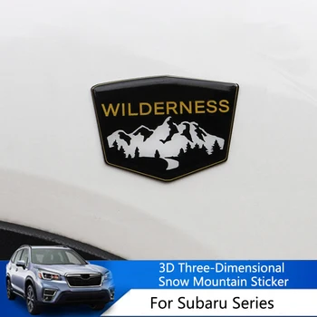 QHCP 3D Снежная Гора Значок Наклейка На Кузов Автомобиля Украшение Для Subaru Всех Серий Forester SJ SK Outback XV Crosstrek Legacy Impreza