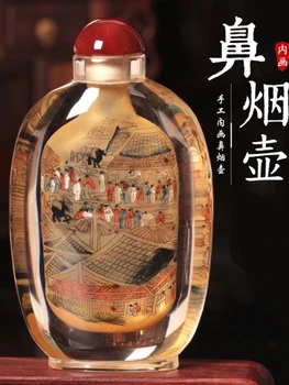 Королевские подарки ручная роспись бутылки с нюхательным табаком в китайском стиле, креативные украшения для бутылок с нюхательным табаком ручной работы, деловые подарки