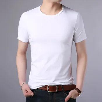 Мужская осенняя футболка на заказ в стиле СКОРЕЙАН, трендовый свободный камуфляж