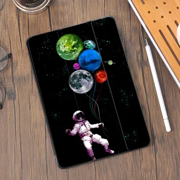 Астронавт Для 10,9-дюймового Air 4 Чехол для iPad 10,2-дюймового Силиконового Чехла 8-го поколения 7-го поколения С Прорезью для ручки Для 11-дюймового Pro 2020 Mini 4 5