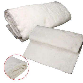 Высокотемпературное белое одеяло из керамического волокна, теплоизоляционное хлопковое огнеупорное одеяло для промышленного инструмента 61 см x 100 см