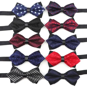 Мужской галстук-бабочка, новейший узел Бабочки Пейсли, мужские аксессуары, Роскошный галстук-бабочка, Черный галстук, официальный костюм, галстуки для свадебной церемонии
