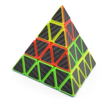 Lefun Master Pyramid Magic Cube Наклейка из углеродного волокна Cubo Magico Twist Puzzle, Развивающая игрушка-головоломка, Развивающие игрушки для детей