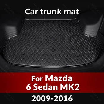 Коврик в багажник автомобиля для Mazda 6 MK2 Седан 2009 2010 2011 2012 2013 2014 2015 2016 Автомобильные аксессуары на заказ, украшение интерьера авто