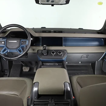 Для Land Rover Defender 90 110 2020-23 Двери автомобиля, Центральная панель управления, наклейки на рулевое колесо, Модифицированные аксессуары для интерьера