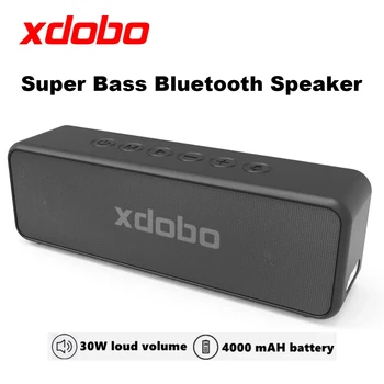 XDOBO X5 Портативный Беспроводной Bluetooth Динамик V5.0 TWS Type-C Громкий Стерео Супер Бас IPX6 Водонепроницаемый 30 Вт Сабвуферный Динамик