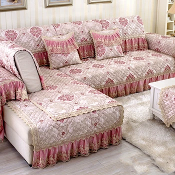 1ШТ Роскошная диванная подушка для гостиной, розовая ткань, льняные чехлы, современное сочетание 