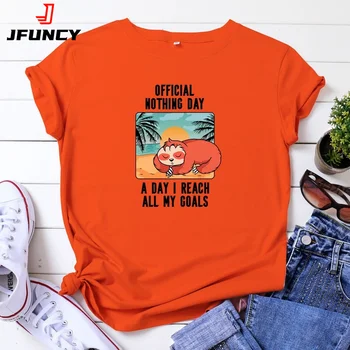 Женская хлопковая футболка JFUNCY Оверсайз, Модная футболка с графическим рисунком, Женская одежда, Женская футболка с коротким рукавом, Женский топ