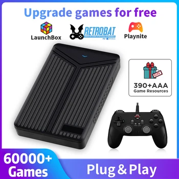 5T Ext HDD Ретро Игровая консоль Retrobat＆Playnite＆Launchbox для 60000 + AAA/3D/ретро игр для PS5/PS4/X BOX Plug＆Play Win 8.1/10/11