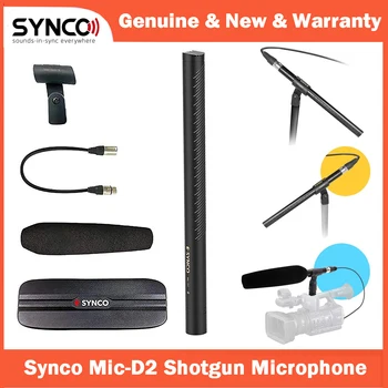 Synco D2 Mic D2 Гиперкардиоидный Направленный Конденсаторный Микрофон-дробовик с Разъемом XLR для Видеокамер, Записи Видео и аудио