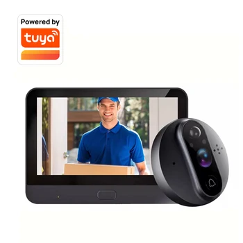 Tuya WiFi Видеодомофон 4,3 Дюймов HD 720P Камера Цветной Экран Умный Дверной Звонок Двухстороннее Аудио Ночное Видение 3000 мА Батарея