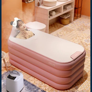 Надувная Джакузи Для взрослых, Портативная Ванна, Сауна, Пластиковая Мобильная Большая Ванна, Большой Шкаф для ванной Комнаты YX50FB