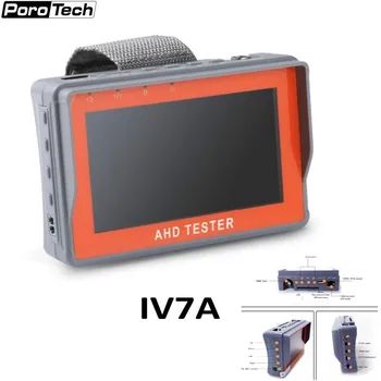IV7A 4,3-дюймовый HD AHD CCTV тестер монитор AHD 8MP Аналоговая камера Тестирование PTZ UTP кабель Тестер 12V1A выход