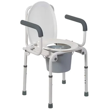 Портативный Туалет для пожилых людей, Стульчик для приучения к горшку для взрослых, Переносное сиденье для унитаза с ведром для инвалидов, Медицинский Туалетный Стул