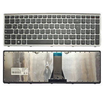 Новая клавиатура для Lenovo IdeaPad Flex15 G500S G505S S500 S510 S510p Z505 Z510 GR в серебристой рамке