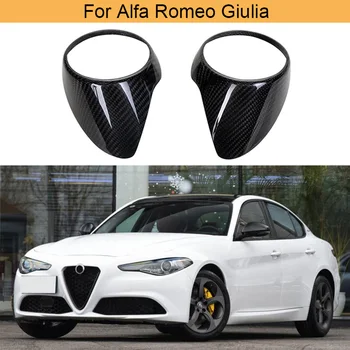 Накладка на вентиляционное отверстие заднего сиденья автомобиля для Alfa Romeo Giulia 2017-2021, Внутренняя отделка, Наклейки, Чехлы, Аксессуары Из углеродного волокна