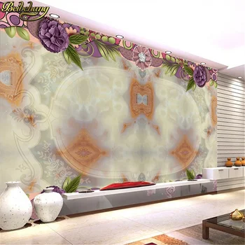 beibehang мраморная настенная роспись на заказ, деревянные 3D настенные росписи, обои для гостиной, ТВ-фон, украшение дома