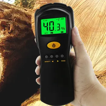 Бесконтактный измеритель влажности древесины AS981, цифровой гигрометр, тестер влажности