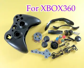 10 комплектов белый черный Замена Для Контроллера Xbox 360 Проводной Полный Корпус Чехол Для Xbox 360 С Кнопками Комплект Аксессуаров