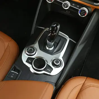 ABS Матовый интерьер Центральной консоли, панель переключения передач, отделка крышки, Автоаксессуар для Alfa Romeo Giulia Stelvio Outer 2017 2018 2019