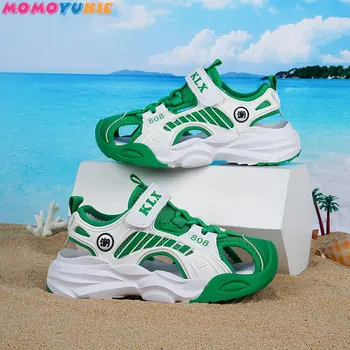 2023 Летняя новая универсальная обувь, удобные нескользящие сандалии Baotou, пляжная водонепроницаемая обувь для мальчиков и девочек, уличная обувь, Детские сандалии