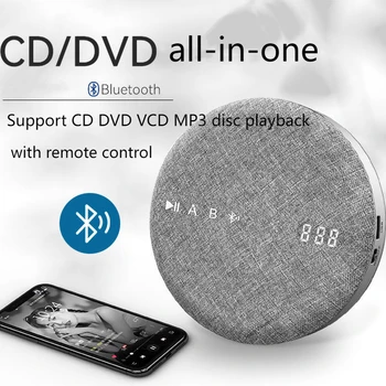 Новый Высококачественный Портативный Bluetooth CD-плеер DVD/VCD HIFI с динамиками USB Ретро Музыка с пультом дистанционного управления Стерео Домашняя стереосистема
