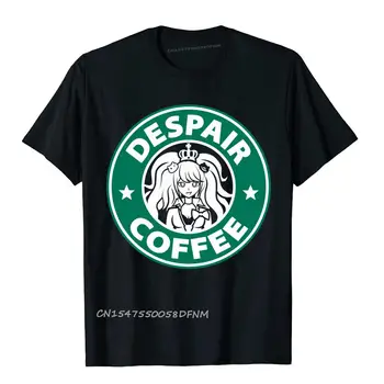 Despair Coffee Danganronpa Классические Модные Футболки для фитнеса Из хлопка Премиум-класса, мужские Топы и Тройники Crazy