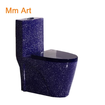 Сантехника красочный туалет для ванной комнаты, напольный керамический современный цветной цельный туалет
