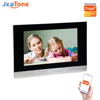 Jeatone 10-Дюймовый PoE Внутренний Монитор для Видеодомофона Цифровой IP SIP Tuya WiFi Умный Полный Сенсорный Экран Android/IOS Пульт Дистанционного Управления