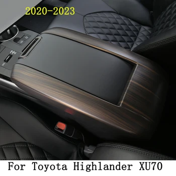 Автомобильные Аксессуары Для Toyota Highlander XU70 Kluger 2020 2021 2022 2023 Подлокотники Коробка Для Хранения Крышка Отделка Чехол Коврик Коврики Наклейки