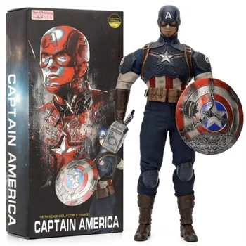 Новый Marvel Captain America 1: 6 ограниченным тиражом, 999 штук, шарнирные шарниры, Подвижные фигурки, игрушки, подарки в наличии