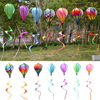 Воздушный шар Ветряк Радужный Подвесной Ветряной Смерч Садовый Декор Для улицы Детский подарок Фестиваль Празднование Воздушный шар