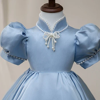 Детское платье на Первый день рождения 2023, Детское Пианино, платье Принцессы, Милая Цветочница, Пышное Элегантное платье для выступлений