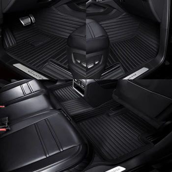 Автомобильные коврики из искусственной кожи на заказ для BMW G11 7 серии 2015-2022 года Детали интерьера Автомобильные аксессуары Ковер
