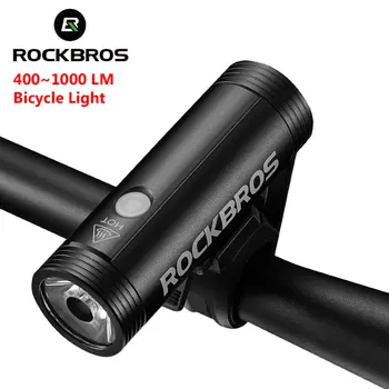ROCKBROS Велосипедный фонарь Передний Велосипедный фонарик 1000ЛМ Велосипедная фара 4800 мАч Светодиодная USB Перезаряжаемая лампа для MTB Дорожный аксессуар