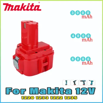 3.0AH/4.0AH/6.0AH Перезаряжаемый для Makita Akku 12V PA12 1200 1222 1234 1235 6270D 6271D 8434D Электроинструмент 6317D 8270D Аккумулятор