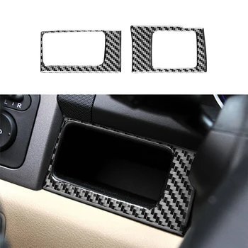 Украшение коробки для хранения Центральной консоли, наклейка, накладка для Honda CRV 2007-2011, Аксессуары для интерьера автомобиля из углеродного волокна