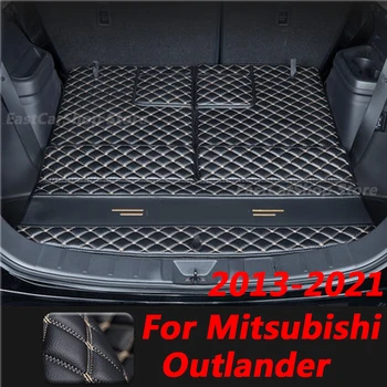 Для Mitsubishi Outlander 2013-2021 Коврик Для Багажника Автомобиля Лоток Для Подкладки Багажника Задний Багажник Автомобиля Грузовой Коврик Защитная Накладка Аксессуары Крышка