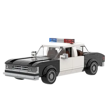 Детские полицейские строительные блоки городской патрульный автомобиль в сборе, игрушечная модель MOC, обучающий подарок для мальчика