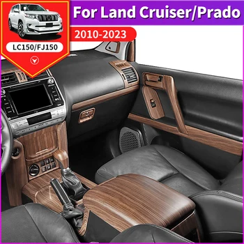 2014-2021 для Land Cruiser Prado 150 Аксессуары Высокого качества с внутренней ручкой из персикового дерева, Модификация центрального управления